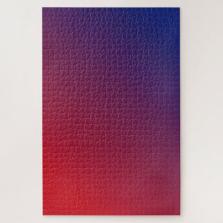 Night Fire Bright Red to Dark Blue Gradient Jigsaw Puzzle