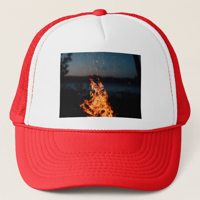 night fire trucker hat (Front)
