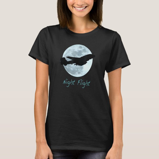 Night Flight Ea 6b Prowler Aircraft Military Histo T-Shirt (Front)