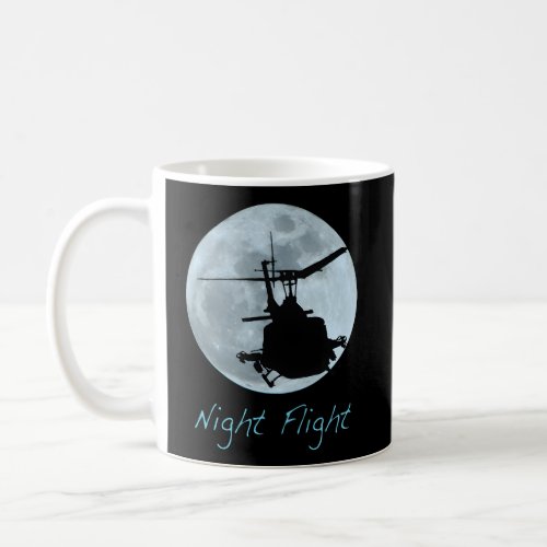 Night Flight Huey Uh_1 Iroquois Coffee Mug