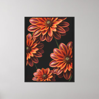 night flowers  canvas print