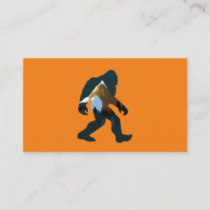 Night Forest Bigfoot Business Card