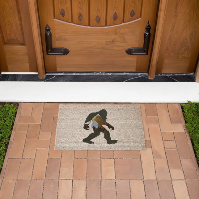 Night Forest Bigfoot Fiber Doormat (Insitu (Outdoor))