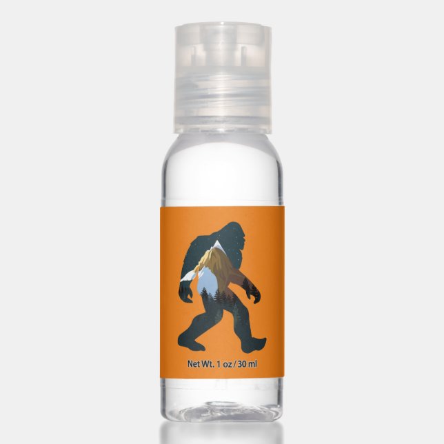 Night Forest Bigfoot Hand Sanitizer (Front)