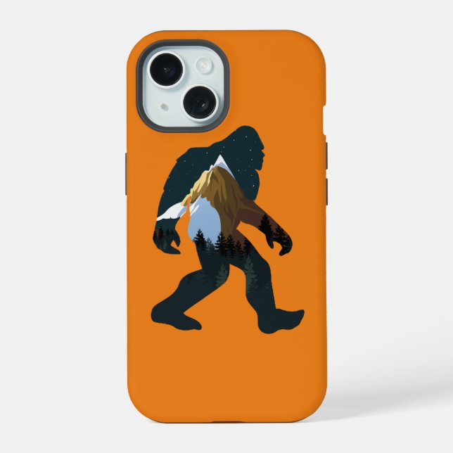 Night Forest Bigfoot Iphone Case (Back)