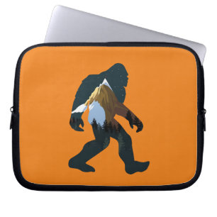 Night Forest Bigfoot Laptop Sleeve