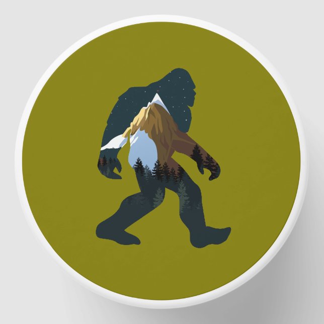 Night Forest Bigfoot Mini Candle Favors (Front)