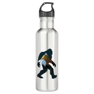 Night Forest Bigfoot Stainless Steel Water Bottle