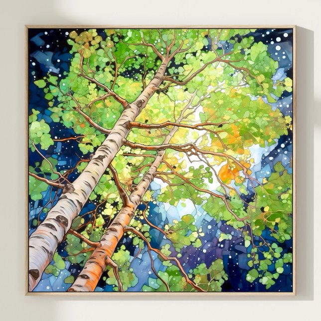 Night Forest Landscape Home Decor Poster (Creator Uploaded)