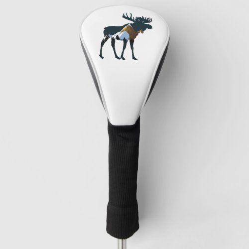 Night Forest Moose     Golf Head Cover