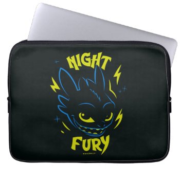 "night Fury" Toothless Head Graphic Laptop Sleeve by howtotrainyourdragon at Zazzle
