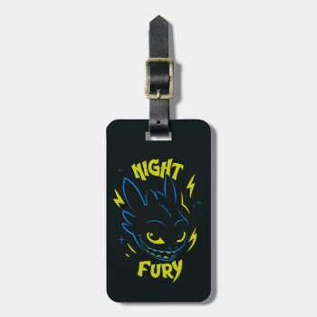 "night Fury" Toothless Head Graphic Luggage Tag by howtotrainyourdragon at Zazzle