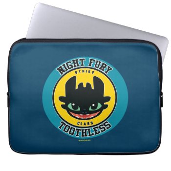 Night Fury Toothless "strike Class" Emblem Laptop Sleeve by howtotrainyourdragon at Zazzle
