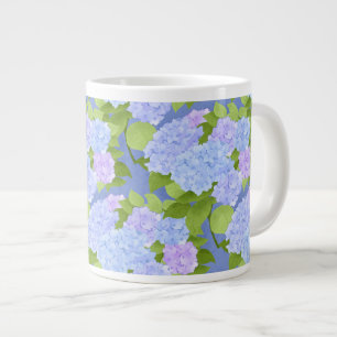 Night garden hydrangea giant coffee mug