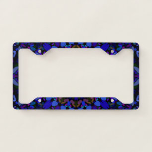 Night Garden Mandala License Plate Frame