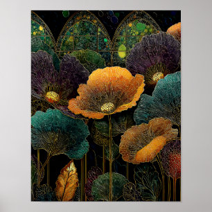 Night Garden on Venus #6 - 4x5 Digital Download Poster