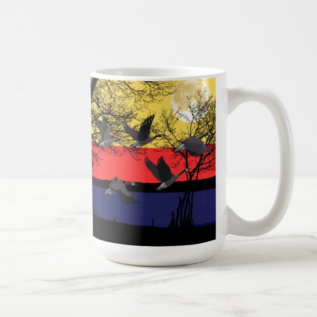 Night Geese Coffee Mug (Right)