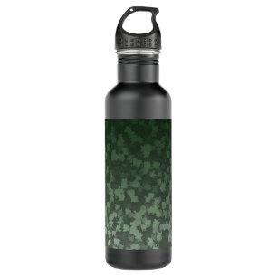 Night Green Leaf Camo Water Bottle