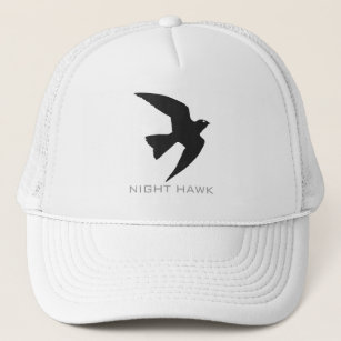 Night Hawk Bird Silhouette Hat