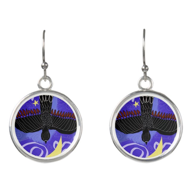 Night Hawks Earrings (Front)