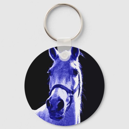Night Horse Keychain