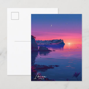 Night in Ibiza Spain Spain Travel  Postcard