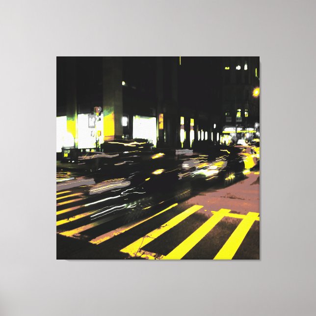 Night in Manhattan Canvas Print (Front)