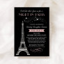 Night in Paris Eiffel Tower Daddy Daughter Dance Invitation