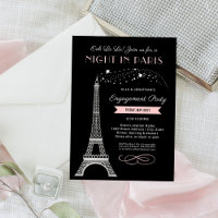 Night in Paris Pink Engagement Party