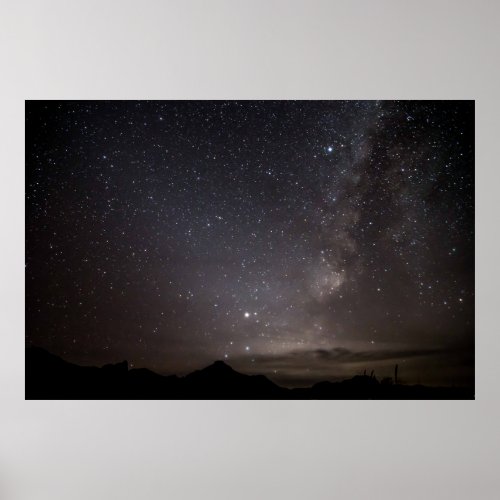 Night in the Chisos Mountains _ Big Bend Texas Poster