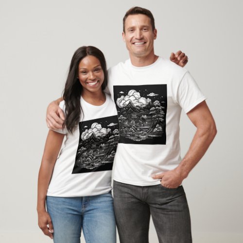 night in the mountains T_Shirt