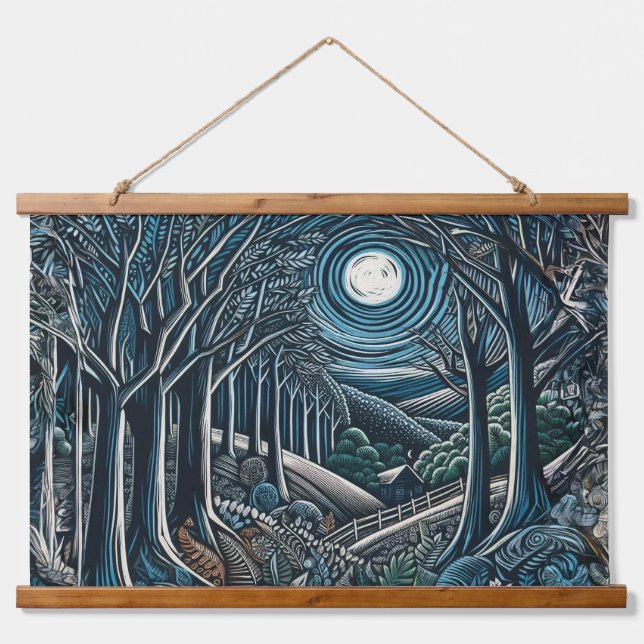 Night in the Wood Hanging Tapestry (Front)