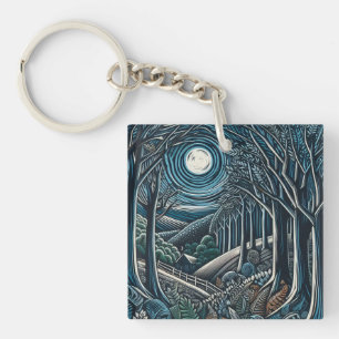 Night in the Wood Keychain
