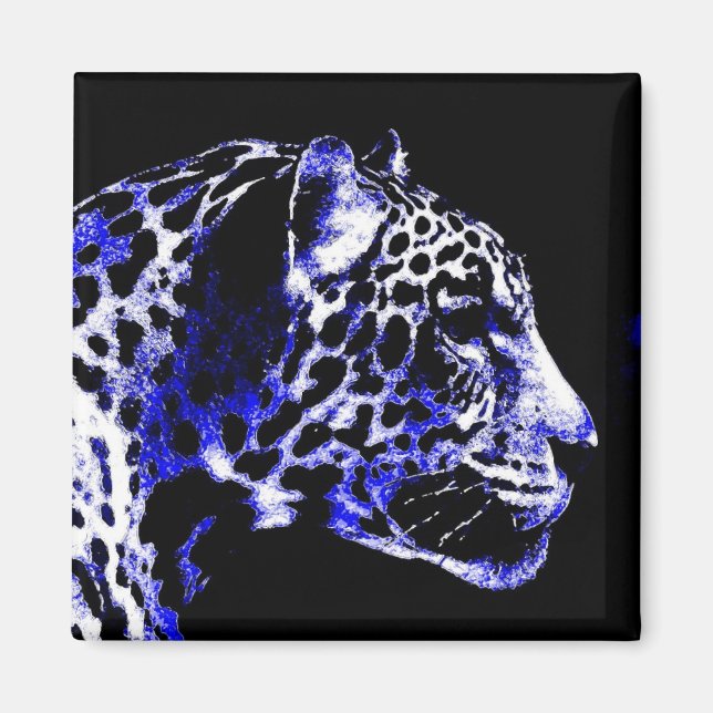Night Jaguar Magnet (Front)