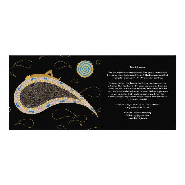 Night Journey and Chaos Man - Long Card (Front)
