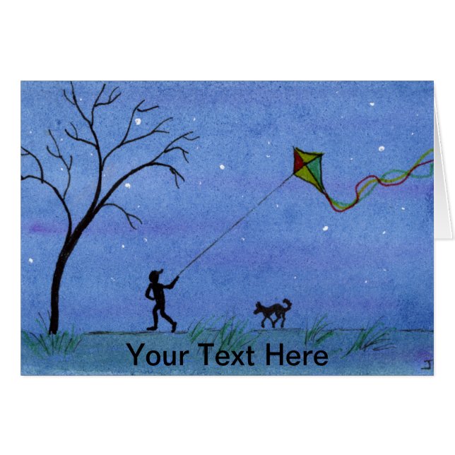 Night Kite Cards (Front Horizontal)