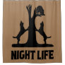 Night Life Coon Hunting  Shower Curtain
