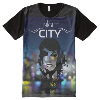 Night Life Night City All-Over-Print T-Shirt