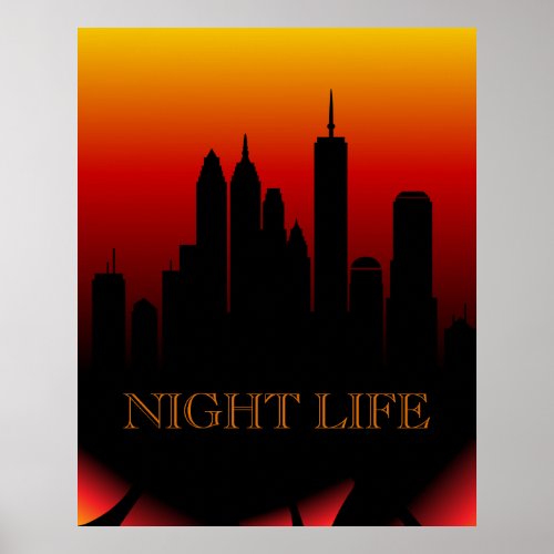 NIGHT LIFE Poster Paper Semi_Gloss