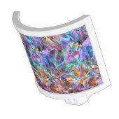 Night Light Floral Abstract Stained Glass (Angled)