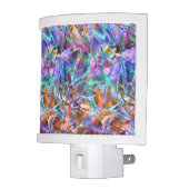 Night Light Floral Abstract Stained Glass (Left)