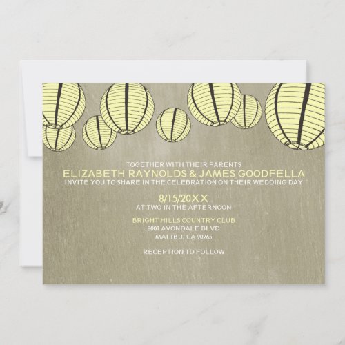 Night Light Wedding Invitations