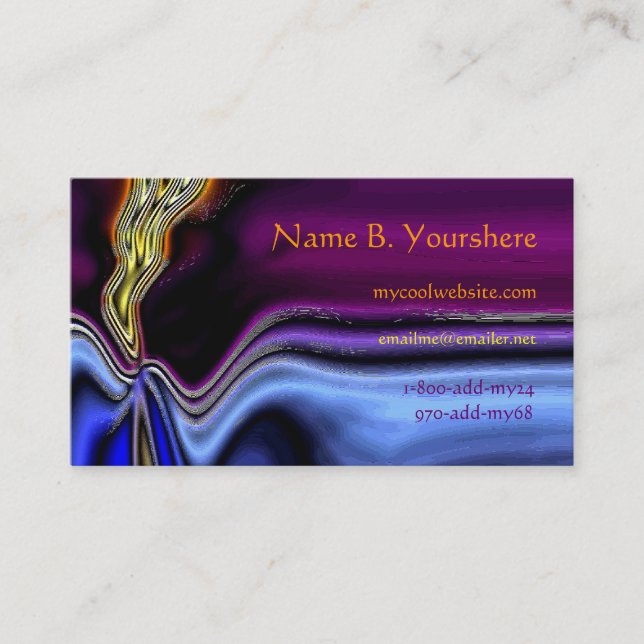 Night Lightning Business Card (Front)