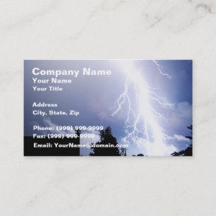 Night Lightning Business Card