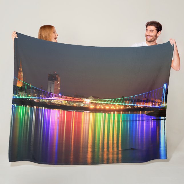 NIGHT LIGHTS FLEECE BLANKET (In Situ)