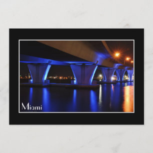 Night lights in Miami - Invitation