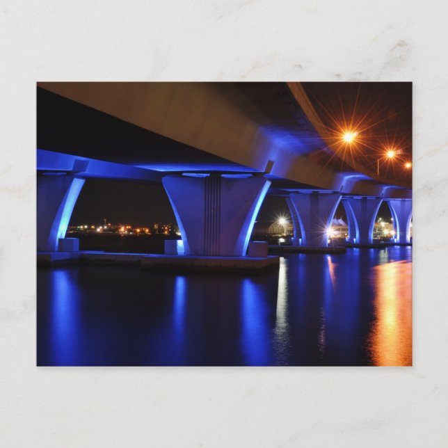 Night lights in Miami - Postcard (Front)