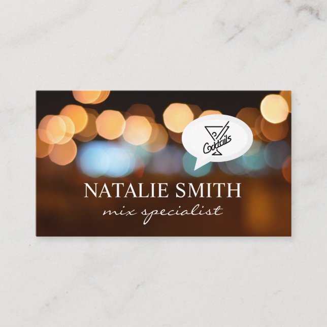 Night Lights / Mixology Business Card (Front)