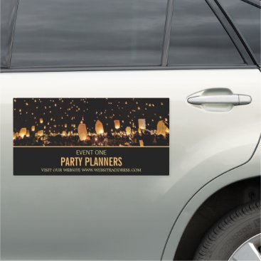 Night Lights, Party Event Planner Car Magnet