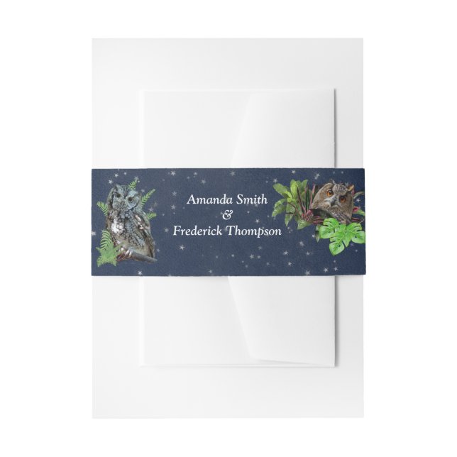 Night-live party celebration theme invitation belly band (Front Example)